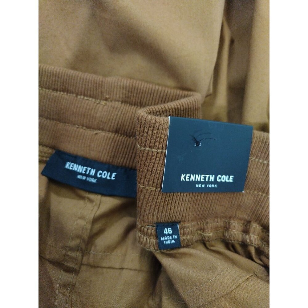 Kenneth Cole Mens Brown Cargo Shorts With Adjustable Waistband & Pockets Size 46 - Picture 3 of 7